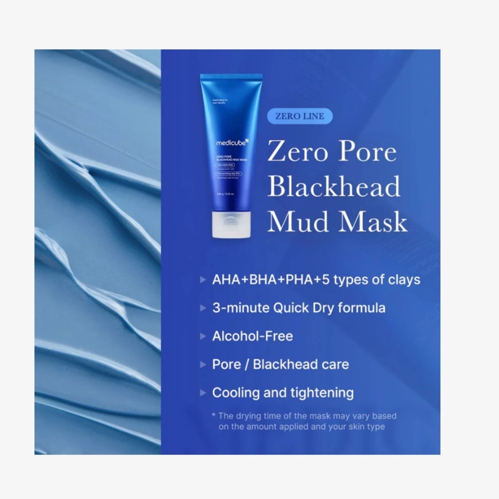 NEW medicube Zero Pore Blackhead Mud Mask - Picture 2 of 9